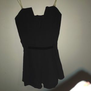 Black dress romper